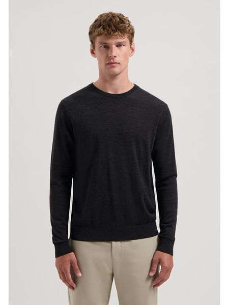 DSTREZZED Wełniany sweter w kolorze antracytowym rozmiar: 3XL. Czarne swetry nierozpinane Dstrezzed, xl, bez wzorów, z wełny, bez kołnierzyka, bez ramiączek. Za 205.93 zł.