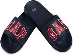Męskie klapki sportowe miejskie na basen plażę granatowe GAP MURPHY. Czerwone klapki GAP, z materiału. Za 79.00 zł.