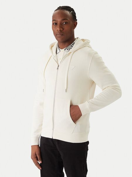 Guess Bluza M6RQ48 KCN01 Écru Regular Fit. Bluzy Guess, m, z aplikacjami, z bawełny, bez kaptura. Za 434.99 zł.