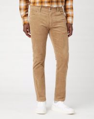 WRANGLER LARSTON MĘSKIE SPODNIE SZTRUKSOWE SZTRUKSY SZTRUKS LEAD GREY W18SA2M24. Szare spodnie materiałowe Wrangler, l, bez wzorów, z materiału. Za 229.99 zł.