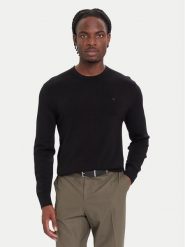 Calvin Klein Sweter LV04LB305G Czarny Regular Fit. Czarne swetry rozpinane CALVIN KLEIN, m, bez wzorów, z wełny, bez kołnierzyka, bez ramiączek. Za 519.99 zł.