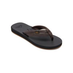 Sandały dla Mężczyzn CARVER SQUISH. Brązowe sandały Quiksilver, z gumy, bez zapięcia. Za 139.99 zł.
