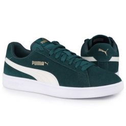 Buty męskie sportowe classic SMASH v2. Białe buty sportowe casual Puma, bez wzorów, bez zapięcia. W wyprzedaży za 219.00 zł.