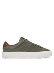 Tommy Hilfiger Sneakersy Dress Casual Mix FM0FM05993 Khaki. Brązowe buty sportowe casual Tommy Hilfiger, bez wzorów, ze skóry, bez zapięcia. Za 529.99 zł.