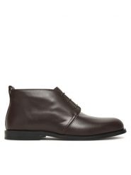 Calvin Klein Trzewiki Ess Rubber Desert Boot Lth HM0HM01979 Brązowy. Brązowe botki sznurowane CALVIN KLEIN, bez wzorów, ze skóry, bez obcasa, bez zapięcia. Za 699.99 zł.