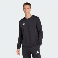 Bluza Entrada26. Białe bluzy Adidas, bez wzorów, z bawełny, bez kaptura. Za 199.00 zł.