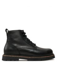 Birkenstock Trzewiki Highwood Lace Mid M Lena 1028223 Czarny. Czarne botki sznurowane Birkenstock, bez wzorów, ze lnu, bez obcasa, bez zapięcia. Za 899.99 zł.