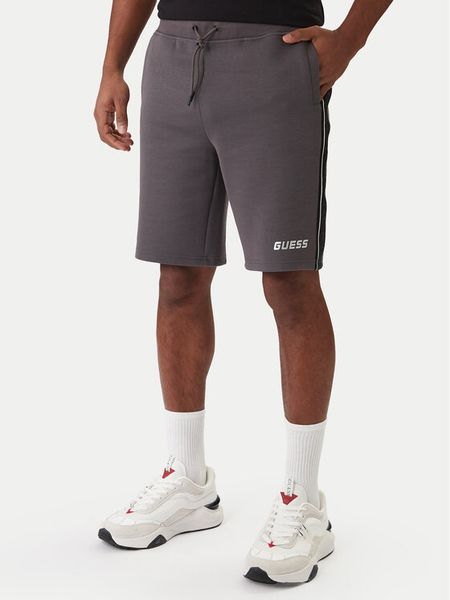 Guess Szorty materiałowe Z4RD04 KB3P2 Szary Regular Fit. Szare szorty Guess, m, z aplikacjami, z bawełny. Za 227.99 zł.