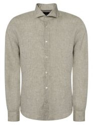 JOOP! Koszula Pai-W 30102661 Zielony jasny Regular Fit. Zielone koszule JOOP!, m, bez wzorów, ze lnu, bez kołnierzyka, bez ramiączek. Za 499.99 zł.