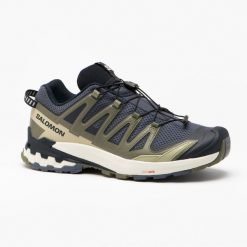 Buty turystyczne męskie Salomon XA PRO 3D V9. Brązowe buty trekkingowe Salomon, bez wzorów, z materiału, bez zapięcia, trekkingowe. W wyprzedaży za 499.99 zł.