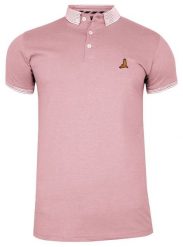 Koszulka POLO Różowa, Pudrowa Bawełniana, Męska, Krótki Rękaw, z Kołnierzykiem, Casualowa Brave Soul. Czerwone bluzki z długim rękawem Brave Soul, m, bez wzorów, z bawełny, bez kołnierzyka, bez ramiączek. Za 79.00 zł.