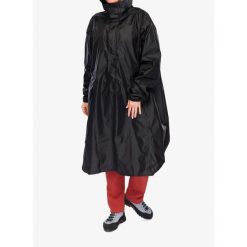 Peleryna turystyczna CMP Melle Unisex Poncho Fix Hood. Czarne kurtki przeciwdeszczowe CMP, l, bez wzorów, bez kaptura. Za 167.99 zł.
