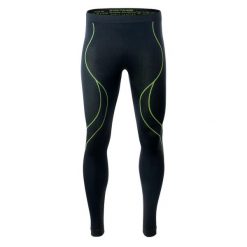 Legginsy termiczne Hi-Tec Ikar Bottom. Czarne legginsy długie sportowe Hi-tec, m, bez wzorów, narciarskie. Za 195.50 zł.