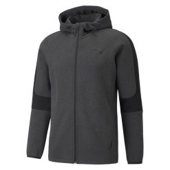 Bluza z kapturem Puma Evostripe Core Fz, Mężczyźni. Szare bluzy Puma, m, bez wzorów, z bawełny, z kapturem. Za 390.00 zł.