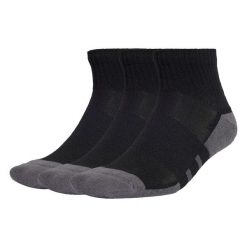 Skarpetki Essentials CLIMACOOL Quarter 3 Pair. Czarne skarpety Adidas, bez wzorów, z bawełny. Za 44.95 zł.