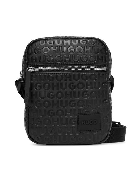 HUGO Saszetka 50547249 Czarny. Czarne saszetki i nerki Hugo, bez wzorów, ze skóry. Za 489.99 zł.