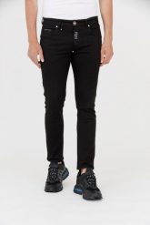 PHILIPP PLEIN Czarne męskie jeansy. Czarne jeansy Philipp Plein, l. W wyprzedaży za 999.99 zł.
