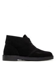 Clarks Trzewiki Bushacre 3 261635277 Czarny. Czarne botki sznurowane Clarks, bez wzorów, ze skóry, bez obcasa, bez zapięcia. Za 389.99 zł.