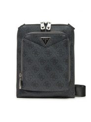 Guess Saszetka HMSILO P5109 Czarny. Czarne saszetki i nerki Guess, z aplikacjami, ze skóry. Za 249.99 zł.