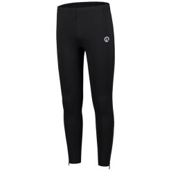 Cienkie legginsy do biegania męskie Rogelli BOONE. Czarne legginsy długie sportowe Rogelli, m, bez wzorów, do biegania. Za 145.00 zł.
