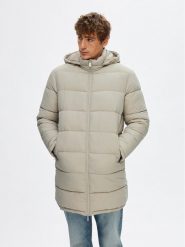 Selected Homme Kurtka zimowa Cooper 16089959 Beżowy Regular Fit. Brązowe kurtki Selected Homme, na zimę, m, bez wzorów, z syntetyku, bez kaptura. Za 379.99 zł.