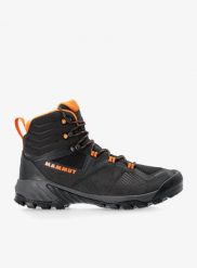 Buty trekkingowe męskie Mammut Sapuen High GTX. Szare buty turystyczne Mammut, bez wzorów, z gore-texu, bez zapięcia, trekkingowe, gore-tex. Za 823.70 zł.