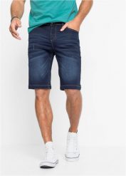 Bermudy dżinsowe w wygodnym fasonie, regular fit. Niebieskie jeansy bonprix, m. Za 129.99 zł.
