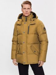 Moose Knuckles Kurtka puchowa Forrestville M32MJ128N Brązowy Regular Fit. Brązowe kurtki Moose Knuckles, m, bez wzorów, z bawełny, bez kaptura. Za 3,179.00 zł.