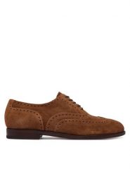 Polo Ralph Lauren Półbuty Owen Wingtip 811P15884002 Brązowy jasny. Brązowe eleganckie półbuty Polo Ralph Lauren, bez wzorów, ze skóry, bez obcasa, bez zapięcia. Za 989.99 zł.