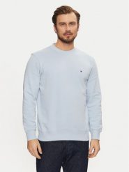Tommy Hilfiger Bluza Essential MW0MW37237 Błękitny Regular Fit. Niebieskie bluzy Tommy Hilfiger, m, bez wzorów, z bawełny, bez kaptura. Za 259.99 zł.