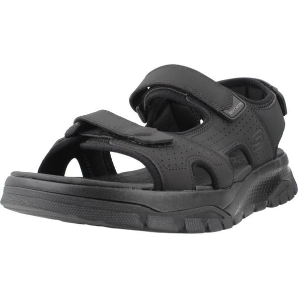 Sandały SKECHERS WAGNER AVALON Czarny. Czarne sandały Skechers, z materiału, bez zapięcia. Za 203.99 zł.