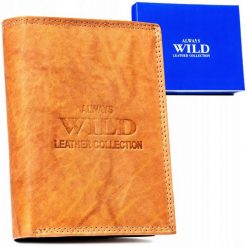 Portfel skórzany Always Wild AW-N4-MAL camelowy. Portfele Always Wild, bez wzorów, ze skóry. Za 45.00 zł.
