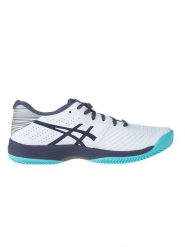Asics Buty sportowe "Solution Swift" w kolorze biało-niebieskim rozmiar: 40. Białe buty treningowe ASICS, bez wzorów. Za 243.84 zł.