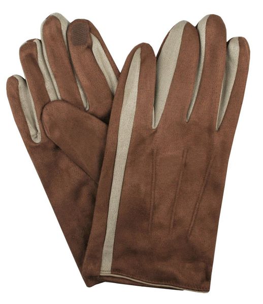 Miękkie i Delikatne Rękawiczki Męskie - Bawełniane - Jasny Brąz. Rękawiczki Em men's accessories, na jesień, bez wzorów, z bawełny. Za 99.00 zł.