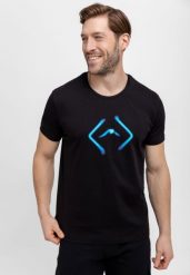 T-shirt z logo T-FLUO. T-shirty Volcano, l, bez wzorów, z bawełny, bez kołnierzyka, bez ramiączek. Za 59.99 zł.