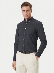 Tommy Hilfiger Koszula MW0MW42460 Granatowy Slim Fit. Niebieskie koszule Tommy Hilfiger, m, bez wzorów, z bawełny, bez kołnierzyka, bez ramiączek. Za 369.99 zł.