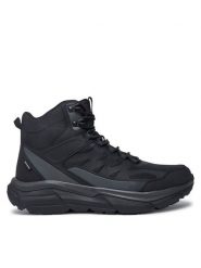 ALPINE PRO Trekkingi Lerat MBTD454990PL Czarny. Czarne botki sznurowane Alpine Pro, bez wzorów, z materiału, bez obcasa, bez zapięcia. Za 269.99 zł.