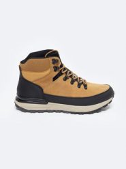 Buty męskie trekkingowe ze skóry naturalnej brązowe OO174504 802. Brązowe buty trekkingowe BIG STAR, bez wzorów, ze skóry, bez zapięcia. W wyprzedaży za 209.99 zł.