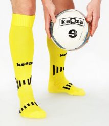 Getry piłkarskie KEEZA. Zielone legginsy długie sportowe KEEZA, l, bez wzorów, z bawełny, na fitness i siłownię. Za 11.00 zł.