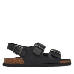 Sandały Scholl. Czarne sandały Scholl, bez zapięcia. Za 379.99 zł.