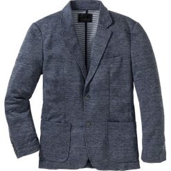 Marynarka z dżerseju Regular Fit bonprix niebieski melanż. Garnitury marki bonprix. Za 109.99 zł.
