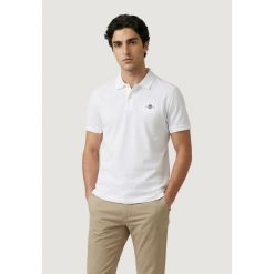 Polo z krótkim rękawem Mężczyzna GANT REG SHIELD SS PIQUE POLO. Białe koszulki polo GANT, m, bez wzorów, bez kołnierzyka, bez ramiączek. Za 333.00 zł.