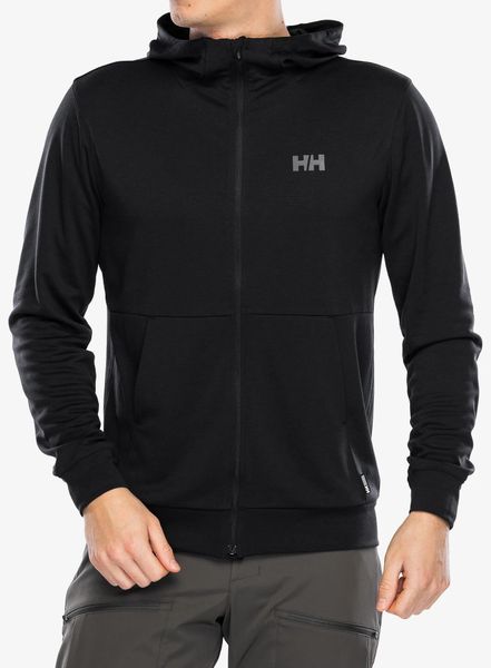 Bluza z kapturem męska Helly Hansen HH Lifa Tech Lite Zip Hoodie. Czarne bluzy z kapturem Helly Hansen, m, bez wzorów, z materiału, z kapturem. Za 402.50 zł.