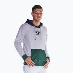 Bluza męska LEONE 1947 College Hoody. Szare bluzy LEONE 1947 APPAREL, l, bez wzorów, z tkaniny, bez kaptura. Za 109.99 zł.