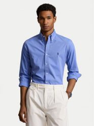 Polo Ralph Lauren Koszula 710928255003 Niebieski Custom Fit. Niebieskie koszule Polo Ralph Lauren, m, bez wzorów, z bawełny, bez kołnierzyka, bez ramiączek. Za 509.99 zł.