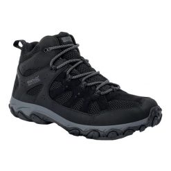 Męskie Buty Do Chodzenia Edgepoint IV. Czarne buty turystyczne Regatta, bez wzorów, bez zapięcia, trekkingowe. Za 217.99 zł.