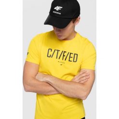 T-shirt męski TSM209 - żółty. T-shirty marki 4F. Za 29.99 zł.
