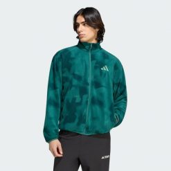 Bluza polarowa z suwakiem na całej długości Terrex Multi Climawarm. Czarne bluzy bez kaptura Adidas, l, bez wzorów, z materiału, bez kaptura. Za 349.00 zł.