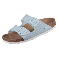 Klapki unisex Birkenstock Arizona Rivet. Zielone klapki Birkenstock, z bawełny. Za 643.00 zł.