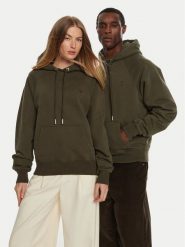 AMI PARIS Bluza USW240 JE0091 Khaki Regular Fit. Brązowe bluzy AMI PARIS, l, bez wzorów, z bawełny, bez kaptura. Za 949.99 zł.